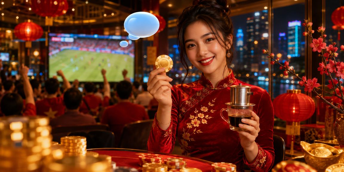 Người dùng VIP tại Hà Nội xem ưu đãi voucher mk88 bên tách cà phê