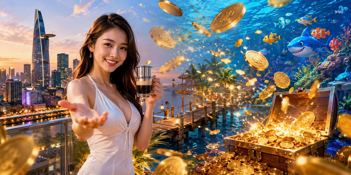 Người dùng TP.HCM thực hiện giao dịch tài chính trực tuyến bên ly cà phê buổi sáng