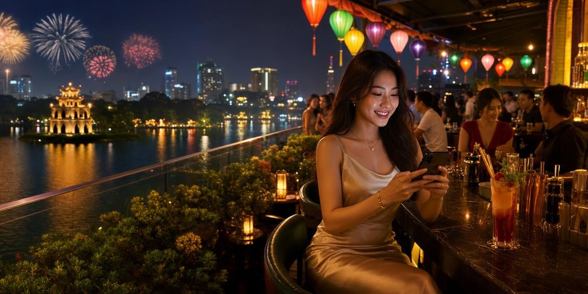 Người dùng Sài Gòn chơi casino di động trong không khí lễ hội đông vui